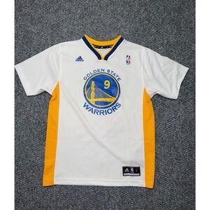 Adidas Golden State Warriors Andre Iguodala #9 NBA White Jersey Size Youth Large